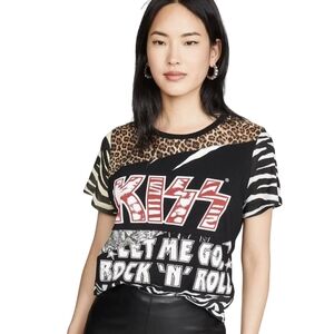 Alice + Olivia Animal Print Rock Tee